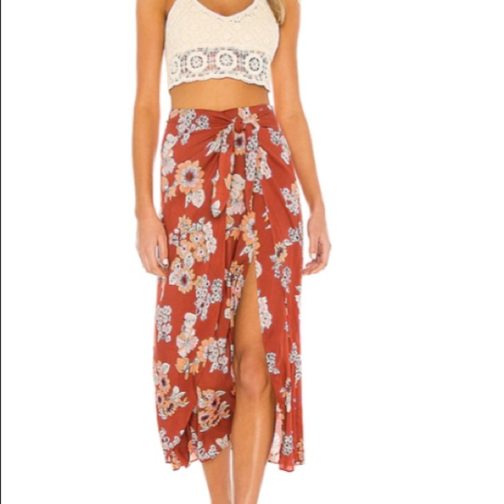 Free people Sunray sarong skirt